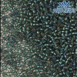 Zdjęcie - Koraliki TOHO Round Inside-Color Crystal/Prairie Green Lined 11/0